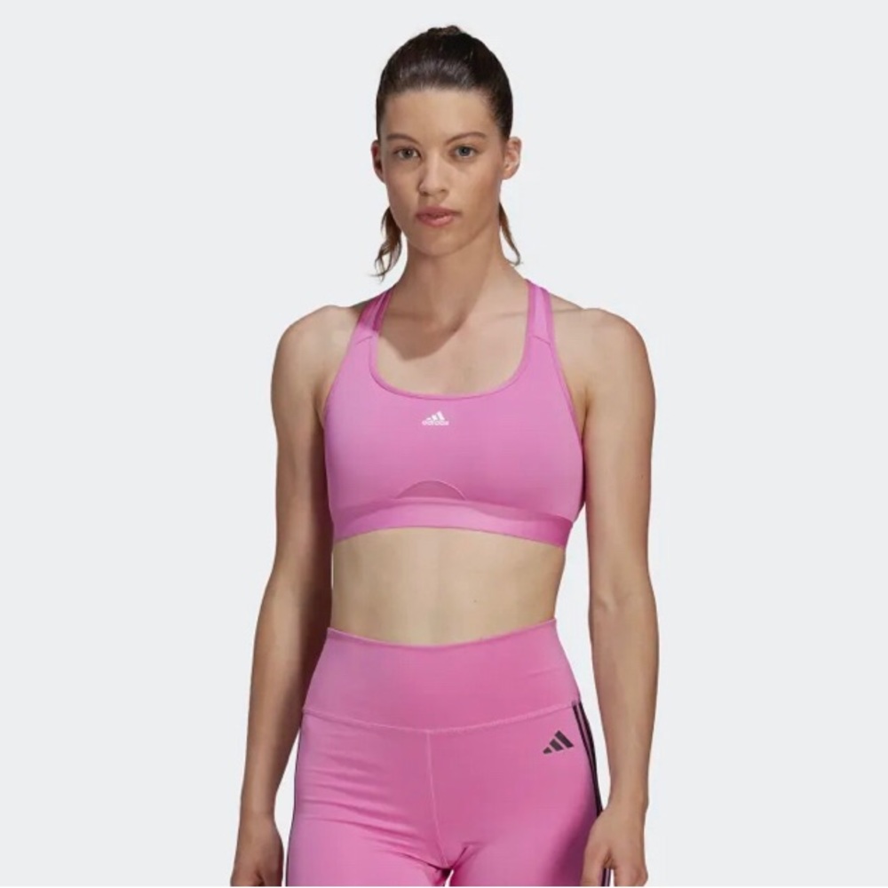 Adidas Powerreact Training Medium-Support Bra - image 1